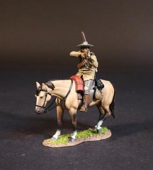 Native Horseman, Natal Native Horse, The Eshowe Relief Column, The Battle of Gingindhlovu, 2nd April 1879, The Anglo Zulu War--single mounted figure firing rifle to left #52261