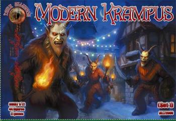 Image of 1/72 Modern Krampus. Set 1--44 figures in 11 poses #52323