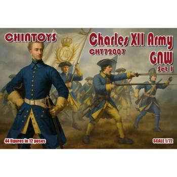 Image of 1/72 scale Charles XII Army, Set 1, The Great Northern War, 1700 - 1721--44 figures in 12 poses  #52331