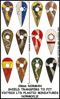 Norman Shield Designs 2--28mm Norman Shield Transfers to fit Victrix Ltd. miniatures--Special Order:  Takes 2 to 3 weeks #52342