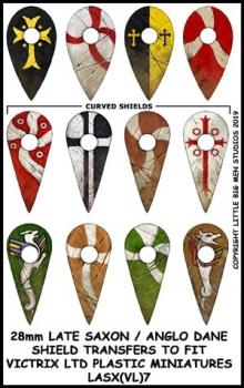 Late Saxon/Anglo Dane Shield Designs LSAX 7--28mm Late Saxon/Anglo Dane Shield Transfers to fit Victrix Ltd. miniatures--Special Order:  Takes 2 to 3 weeks #52347