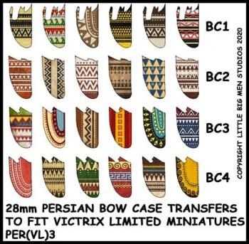 Persian Shield Transfers 3--28mm Persian Bow Case Transfers to fit Victrix Ltd. miniatures--Special Order:  Takes 2 to 3 weeks #52419