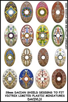 Dacian Shield Transfers 1--28mm Dacian shield designs to fit Victrix Ltd. miniatures--Special Order:  Takes 2 to 3 weeks #52463