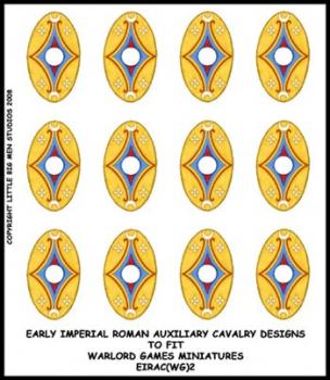 Early Imperial Roman Auxiliary Cavalry Shield Designs to fit Warlord Games miniatures 2--Special Order:  Takes 2 to 3 weeks #52477