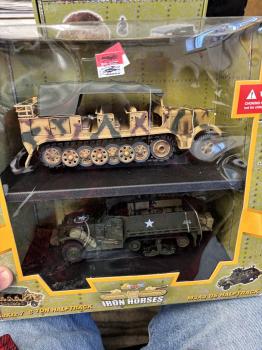 German half-track Kraus-Maffei Troop Transporter and US M3 Halftrack--RETIRED.ONE AVAILABLE!  #52546