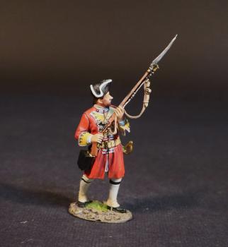 Image of Line Infantry Defending, Dejean's Regiment of Foot, Cumberland's Army, The Battle of Culloden, 16th April 1745, The Jacobite Rebellion, 1745--single figure #52556