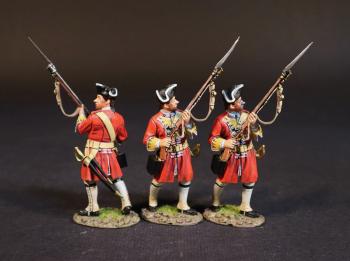 Image of Three Line Infantrymen Defending, Dejean's Regiment of Foot, Cumberland's Army, The Battle of Culloden, 16th April 1745, The Jacobite Rebellion, 1745--three figures #52557