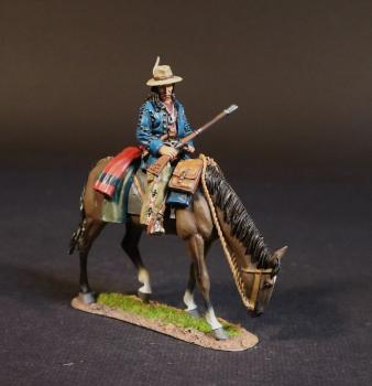 Image of Pawnee Scout, Army Frontier Scouts, United States Cavalry, The Battle of the Rosebud, 17th June 1876, The Black Hill Wars 1876-1877--single mounted figure #52560