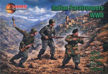 Italian Paratroopers, WWII--40 figures in 8 poses--THREE IN STOCK. #52098