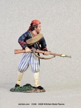 Louisiana Tigers, Advancing, No. 2, 1861-62--single ACW figure standing with musket in both hands #52587