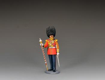 Scots Guards Drum Major--single standing figure with mace and sword #52601