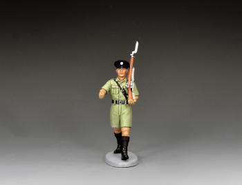 RHKP Marching Constable with Rifle & Bayonet, Hong Kong, All Our Yesterdays--single marching figure #52604