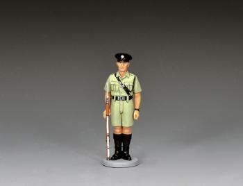 RHKP At Attention Constable with Rifle & Bayonet, Hong Kong, All Our Yesterdays--single standing figure #52605