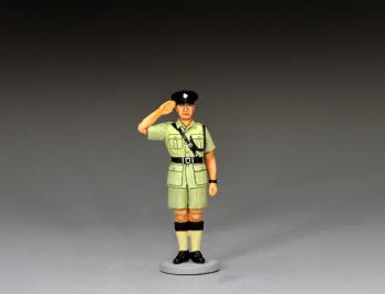 RHKP Saluting Inspector At Attention, Hong Kong, All Our Yesterdays--single standing figure #52606
