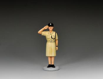 RHKP Saluting Policewoman, Hong Kong, All Our Yesterdays--single standing figure #52607