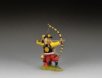 Kneeling Ashigaru Archer, The Battle of Sekigahara, 1600--single kneeling figure with drawn bow #52610
