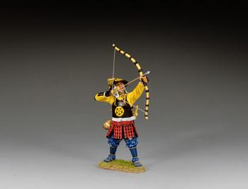 Ashigaru Archer About To Launch An Arrow, The Battle of Sekigahara, 1600--single standing figure with drawn bow #52612