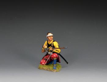 Kneeling Priming Ashigaru Arquebusier, The Battle of Sekigahara, 1600--single kneeling figure #52614