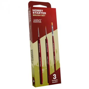 Hobby Starter Brush Set--three brushes (Drybrush, Standard Brush, Small Detail) #52648