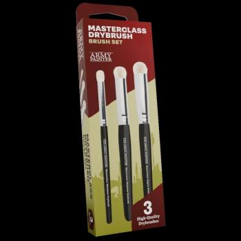 Masterclass Drybrush Set--three brushes (Mighty Drybrush, Moderate Drybrush, Miniature Drybrush) #52650