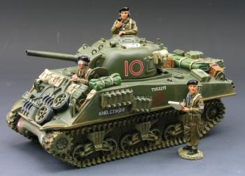 Sherman Tank with British Markings & Crew--RETIRED. - ONE AVAILABLE! 