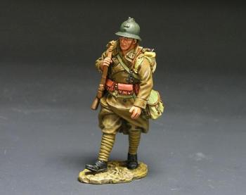 WWII French Infantry (Poilu) Marching--single figure--RETIRED. - ONE AVAILABLE!  #10877