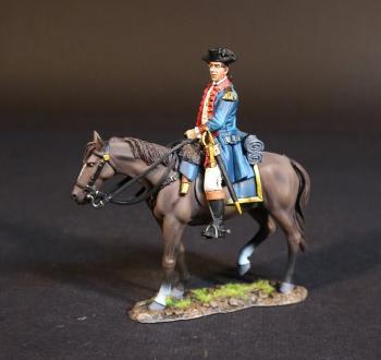 Mounted Officer, Continental Artillery, American Artillery, The American War of Independence 1775-1783--single mounted figure #52700