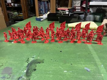 ACCURATE Miniatures - American Revolution British Soldiers Color Red - 50 PCS  5 Avaliable  #52725