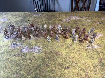 ACCURATE Miniatures - American Civil War Confederate Soldiers Brownish Colors - 50 PCS   #52727