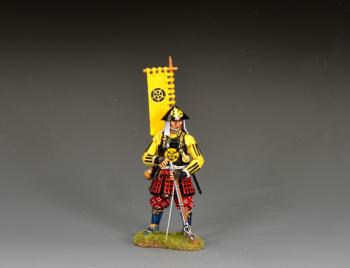 Ashigaru Arquebusier with Sashimonu Banner (Western Army), The Battle of Sekigahara, 1600--single figure #52752