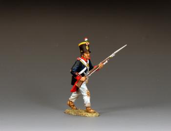 Santa Anna's Soldier Charging Forward, Rembember the Alamo--single Mexican infantryman figure #52759