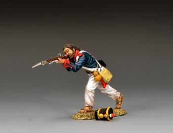 Santa Anna's Soldier Advancing Firing, Rembember the Alamo--single Mexican infantryman figure #52761