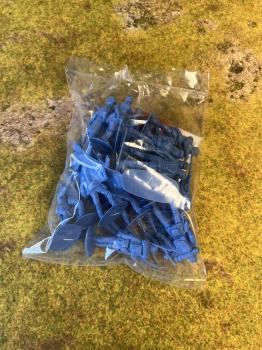 ACCURATE Miniatures - American Civil War Confederate Soldiers Color Medium Blue - 20 PCS 3 Avaliable   #52783