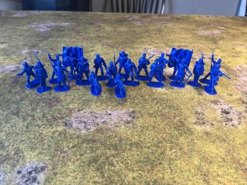 ACCURATE Miniatures - American Civil War Union Soldiers Color Blue - 20 PCS 6 Avaliable   #52785