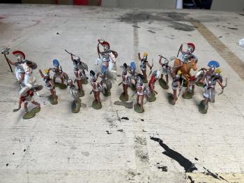 Britains Herald Ancient Trojan Warriors Made In The 1960's A Few Are Broken -- LAST ONE!! #52811