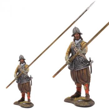 Spanish Tercio Pikeman with Raised Pike #2, The Thirty Years War (1618-1648)--single standing figure with pike raised in both hands #52886