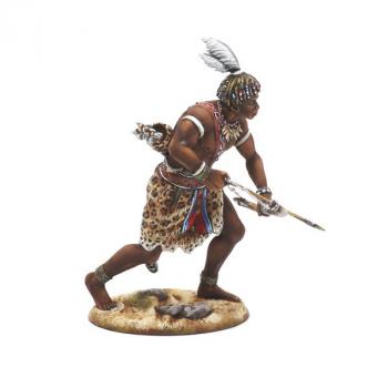 Image of Egyptian Nubian Mercenary Archer, Ancient Egyptians, Ancient Biblical Wars--single figureadvancing, bow drawn and held low #52910