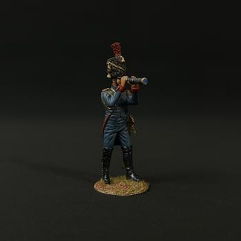 Old Guard Artillery Officer, Napoleonic Wars--single figure looking through telescope #52916