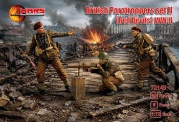 Image of British Paratroopers Set 2 (Red Devils), WWII--40 figures in 8 poses -- FIVE IN STOCK! #52919