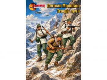 Image of WWII German Mountain Troops--40 figures in 8 poses--SIX IN STOCK. #52097
