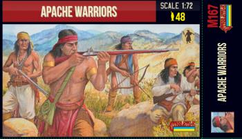 Image of Apache Warriors--48 figures (unpainted)--TWELVE IN STOCK. #52596