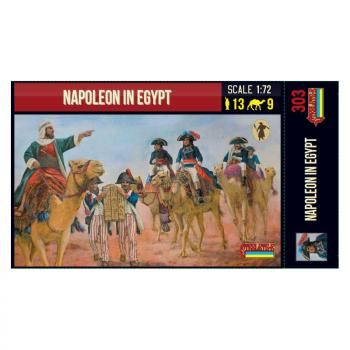 Napoleon in Egypt--13 figures in 12 poses and 9 camel figures in 6 poses (unpainted)--FIVE IN STOCK. #52918