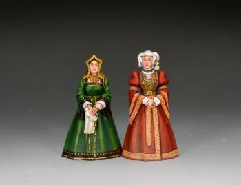 Katherine of Aragon & Anne of Cleves, The Royals--two standing figures #52968