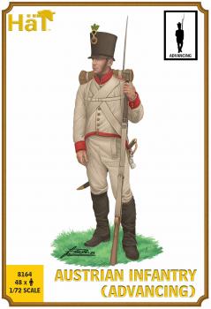 Napoleonic Austrians Infantry (Advancing)--48 figures in 12 poses #52980