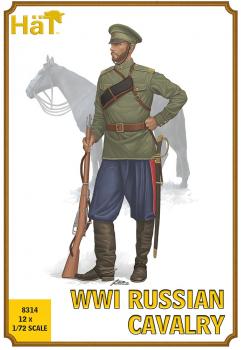 WWI Russian Cavalry--12 figures in 5 poses and 12 horses in 4 horse poses #52984