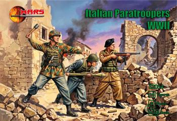WWII Italian Paratroopers--15 unpainted plastic figures in 7 poses(bagged, no box) - Arriving late July! #53031