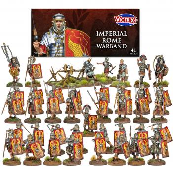28mm Imperial Rome Warband--41 multi-part unpainted plastic figures and bolt shooter #53033
