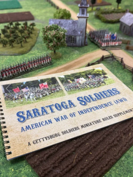 Saratoga Soldiers:  A Gettysburg Soldiers Miniature Rules Supplement for the American War of Independence--AWAITING RESTOCK. #53035