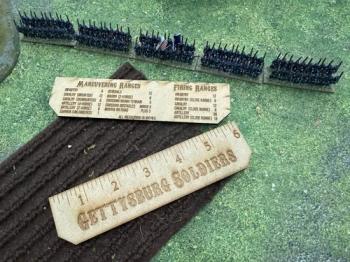 Gettysburg Soldiers Ruler Two Pack--ONE IN STOCK. #53036