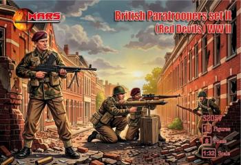 WWII British Paratroopers Set 2--15 unpainted plastic figures in 7 poses (bagged, no box)--FUTURE RELEASE! #53093